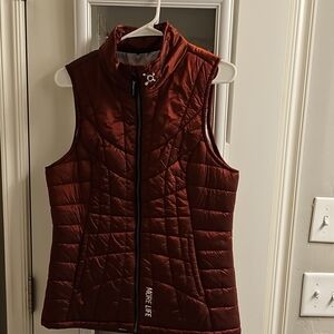 Orangetheory Maroon Quilted Vest